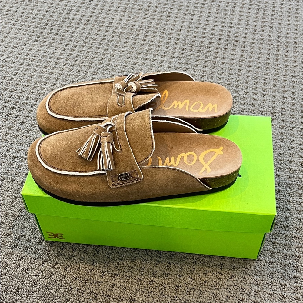 Sam Edelman Tan Suede Loafers